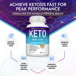 Keto كبسولات فقدان الوزن قسط Keto أقراص لفقدان الوزن الاستفادة الدهون ل الطاقة مع Ketosis دفعة الطاقة و التركيز ل رجل إمرأة