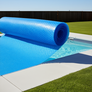 Bâche solaire bleue pour piscine 36 x 18 pieds, 12 mil, en PVC pour piscine creusée, utilisation extérieure - Product Image 2