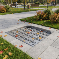 Couvercle de manhole haute résistance antivol et anticorrosion avec cadre pour routes municipales, allées, égouts et drainage