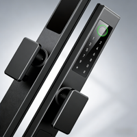 Cerradura Inteligente para Puerta Cilíndrica Clase C con Huella Dactilar Biométrica, Contraseña, Control por Aplicación, Impermeable, para Hogar, Oficina, Puerta Exterior