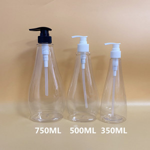 Botella de plástico líquido para el cuidado del cuerpo, botella vacía de plástico con bomba de loción, para mascotas, 300ml - Product Image 2