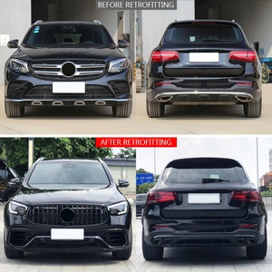 Kit de Carrocería para Modificación de Automóviles 2016-2019, Parachoques Delantero y Trasero 2020-2022, Compatible con Mercedes Benz GLC - Product Image 2