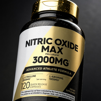 Oxyde nitrique 3000mg L-Citrulline L-Arginine Pré-entraînement : Améliore la circulation sanguine, l'endurance et l'immunité – 120 capsules – Prix usine – Marque privée