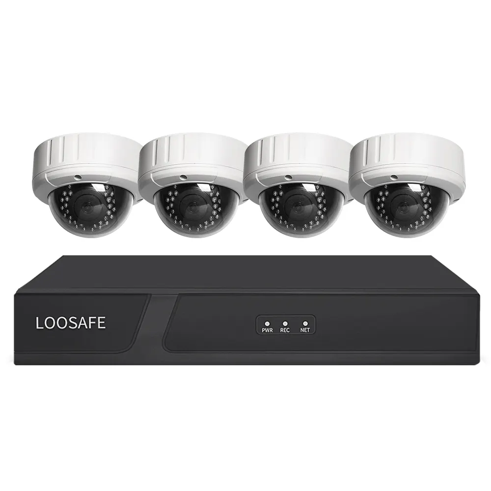 Loosafe Home System 3MP 4CH Security Kit NVR Surveillance Camera System CCTV Video