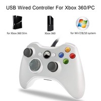 Mando de Juego USB con Cable para PC X360, Gatillos Sensibles a la Vibración Doble, 360 °   Joystick para Simulador de Arcade, Juegos en Línea para un Jugador