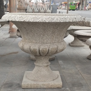 天然石材廉价花园装饰高大大型户外播种机和盆 - Product Image 4