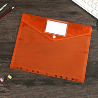 Carpeta de Archivos Transparente al por Mayor, Tamaño A4, Vertical, 11 Orificios, con Botón a Presión, Material PP, Color Personalizado, Impermeable, para Documentos Escolares