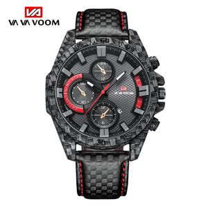 OEM ODM Custom <b>Watches</b> logo <b>Watches</b> Montre Homme Quartz Luxe Carbon Fiber Men's <b>Waterproof</b> Unique <b>Watch</b> for Men - Product Image 4