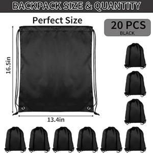 Sac à dos en polyester à cordon de serrage, très vendu, de bonne qualité, pour le sport et les activités de plein air, avec prix d'usine, cadeau promotionnel - Product Image 2