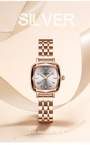 Reloj de Pulsera de Acero Inoxidable para Mujer, Moderno y Casual, Resistente al Agua, Reloj de Cuarzo - Product Image 4