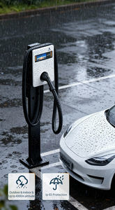 Station de <span class=keywords><strong>recharge</strong></span> pour véhicules électriques Soongo, nouvelle station de <span class=keywords><strong>recharge</strong></span> universelle <span class=keywords><strong>à</strong></span> coût compétitif, 7 kW, 220 V, GBT, montage mural, chargeur pour véhicules électriques 32 A - Product Image 2