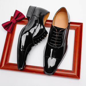 Zapatos de Vestir para Hombre, Estilo Británico, Oxford Formales para Negocios, Casuales, de Cuero Genuino, Hechos a Mano, con Cordones Abiertos, de Charol - Product Image 5