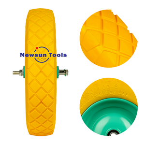 NS Chine Vente en gros 4.80/4.00-<span class=keywords><strong>8</strong></span> 16" Nouvelle roue pleine en mousse PU anti-crevaison pour <span class=keywords><strong>brouette</strong></span> et chariot, avec roulements <span class=keywords><strong>5</strong></span>/<span class=keywords><strong>8</strong></span>" <span class=keywords><strong>3</strong></span>/4" - Product Image 5