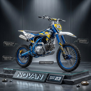 Factory Direct Price Pit Bike <b>125cc</b> Gas Dirt Motorcycle 4 Stroke <b>Engine</b> Chain Drive Motocross Road Racing DB125 61-80km/h China - Product Image 6