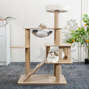 <span class=keywords><strong>Arbre</strong></span> à <span class=keywords><strong>chat</strong></span> tour à plusieurs niveaux pour <span class=keywords><strong>chat</strong></span> <span class=keywords><strong>avec</strong></span> poteaux à gratter <span class=keywords><strong>en</strong></span> Sisal et perchoirs pour grands chats maison de jeu pour chaton - Product Image 4