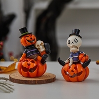 Nouvelles décorations d'Halloween : squelette et citrouille, accessoires de fête, cadeaux, décorations pour la maternelle, cadeaux photo