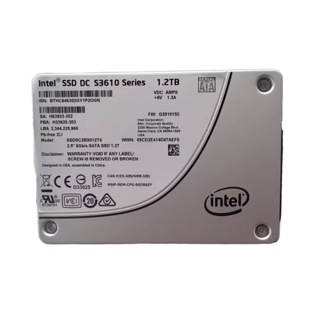 Intel S3610 1.2TB SATA Enterprise Solid State Drive (SSD)
