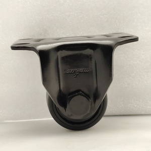 2 Zoll feste Rolle schwarze Nylon Rad rollen starre Rolle - Product Image 4