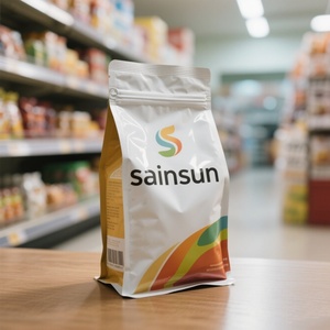 Sachet refermable personnalisable en plastique mat, imprimé en héliogravure, pour fruits secs, aliments pour animaux et nouilles, adapté aux produits secs - Product Image 2