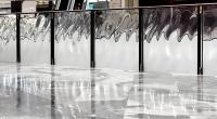 Colonne de balustrade en verre trempé transparent SJBT en acier inoxydable 304, résistante à l'eau et à la rouille, design contemporain