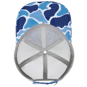 Casquette de pêche respirante à 6 panneaux réglable personnalisée pour hommes et femmes, avec logo brodé de poisson, style trucker snapback pour pêcheurs - Product Image 3