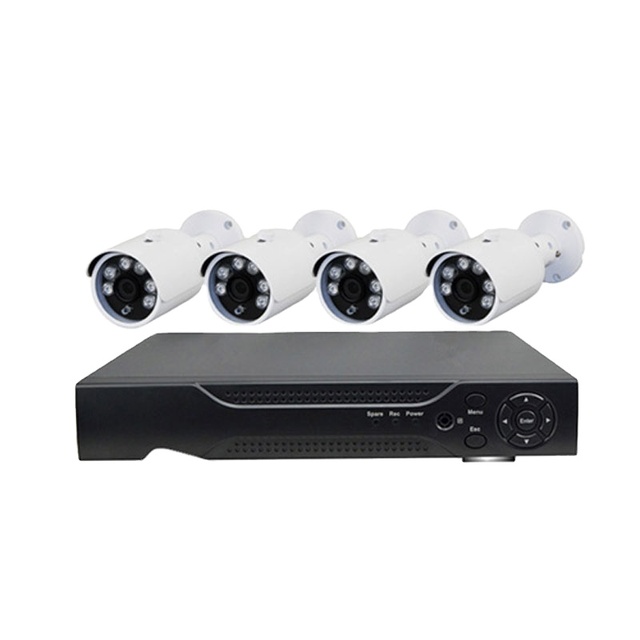 ENSTER 1080P HD CCTV Camera System 4CH AHD NVR Kit Indoor and Outdoor Waterproof Camera Security System