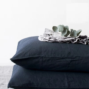 Federa da Hotel in lino, federa monocromatica, biancheria da letto, 100 _ lino, personalizzato, qualsiasi dimensione, 66x66cm, <span class=keywords><strong>50x70</strong></span>, 2 pz - Product Image 5