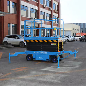 Carretilla elevadora de limpieza interior/exterior portátil de 14m, plataforma de operación de gran altitud, limpieza de ventanas, comunidad de vehículos elevadores - Product Image 1