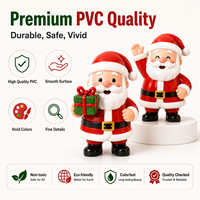 Figura de Papá Noel Navideña Personalizada, Lindos Juguetes de Caja Sorpresa, Mini Figura de Vinilo PVC, Regalo Promocional Navideño Personalizable