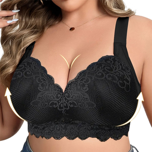 <span class=keywords><strong>Soutien</strong></span>-<span class=keywords><strong>gorge</strong></span> sexy en dentelle sans armatures en U pour femmes rondes et à forte poitrine – Aide à sculpter la silhouette - Product Image 1