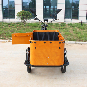 Vélo cargo électrique familial avec moteur arrière 250W 500W, conforme aux normes européennes, avec <span class=keywords><strong>porte</strong></span> latérale, tricycle électrique pour enfants, meilleure vente - Product Image 3