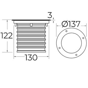 Projecteur encastré en acier inoxydable étanche IP67 avec télécommande, angle de faisceau de 60 degrés, 90 CRI, 12V CREE COB LED - Product Image 4