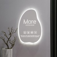 Letrero Luminoso con Diseño Hueco para Exteriores, Letrero para Tiendas de Ropa, Letrero Personalizado para Tiendas, Letrero Colgante de Pared de Acero Inoxidable con LED