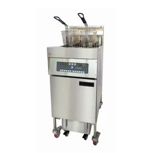DF-26 Hot Sale Vertical Electric Deep Fryer Sing Tank Double Tank with Two Baskets