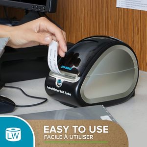 <span class=keywords><strong>Dymo</strong></span> 1 rollo de etiquetas autoadhesivas grandes para envíos, 220 unidades, 54 mm x 101 mm, S0722430 99014, negro sobre blanco, para impresoras LabelWriter - Product Image 3