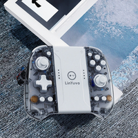 KS58 Pengendali Game Nirkabel Motor Getaran Getaran Ganda Joystick Terpisah Gamepad BT untuk Baterai 2.1+EDR 400mAh