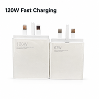 Chargeur GaN 120W 67W 33W, adaptateur secteur rapide UK avec câble de données USB 6A pour téléphone, charge PD, remplacement, vente en gros