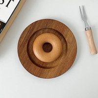 Plateaux de service en bois naturel multi-usages rustiques Offre Spéciale pour charcuterie Desserts cuisine fête mariage-plats personnalisables élégants