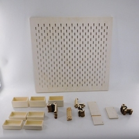 Organisateur mural en bois Pegboard mural avec étagères en bois Peg Board Display