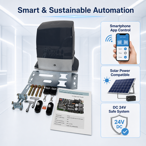 Moteur de <span class=keywords><strong>porte</strong></span> <span class=keywords><strong>coulissante</strong></span> industriel fiable 2000 kg DC 24V, ouvre-<span class=keywords><strong>porte</strong></span> automatique silencieux pour portail d'entrée d'usine - Product Image 1