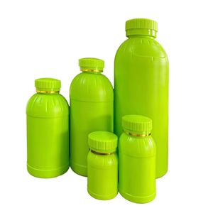 Botella de Plástico HDPE Translúcida de 50 ml a <span class=keywords><strong>1</strong></span> <span class=keywords><strong>Litro</strong></span> para Fertilizante Líquido, con <span class=keywords><strong>Etiqueta</strong></span> Personalizada, Color Verde, Rojo, Blanco, con Tapa a Prueba de Manipulación - Product Image 2