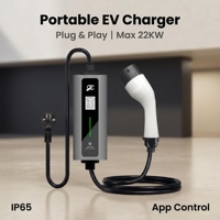 Chargeur de véhicule électrique portable WiFi TUYA App Plug and Play Type 2 16A à courant réglable