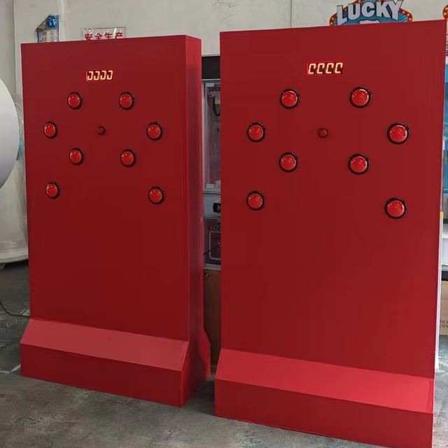 Wall-Mounted Whack-a-Mole Arcade Game Coin Operated Hit Button Prize Machine