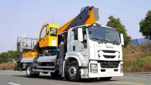 Camión con Plataforma Elevadora ISUZU 4x2 de 41m/43m, Directo de Fábrica, Alta Durabilidad, Precio Razonable, Plataforma Aérea de 42m, Entrega Rápida - Product Image 5