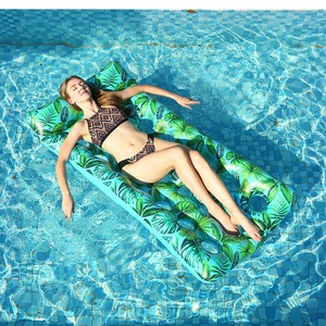 Amaca pieghevole galleggiante con stampa a 21 fori letto da spiaggia galleggiante per adulti, addensato, amaca galleggiante - Product Image 4