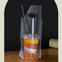 Sacs en plastique jetables haute pression pour café, thé au lait à emporter - Taille personnalisée disponible