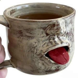 Creative Resin Tongue Out Face Mug Retro Funny Coffee Mug Milk Mug <b>Ornament</b> - Product Image 4