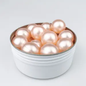 Perles de bain rondes en vrac, au parfum de fraise, pour la relaxation, vente en gros, 50 pièces