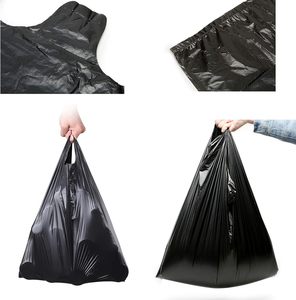 5 Rolls 100Pcs Vest Style <b>Disposable</b> Garbage Bags, Plastic Rubbish Bags for Household & Kitchen Waste Trash Storage - Product Image 4