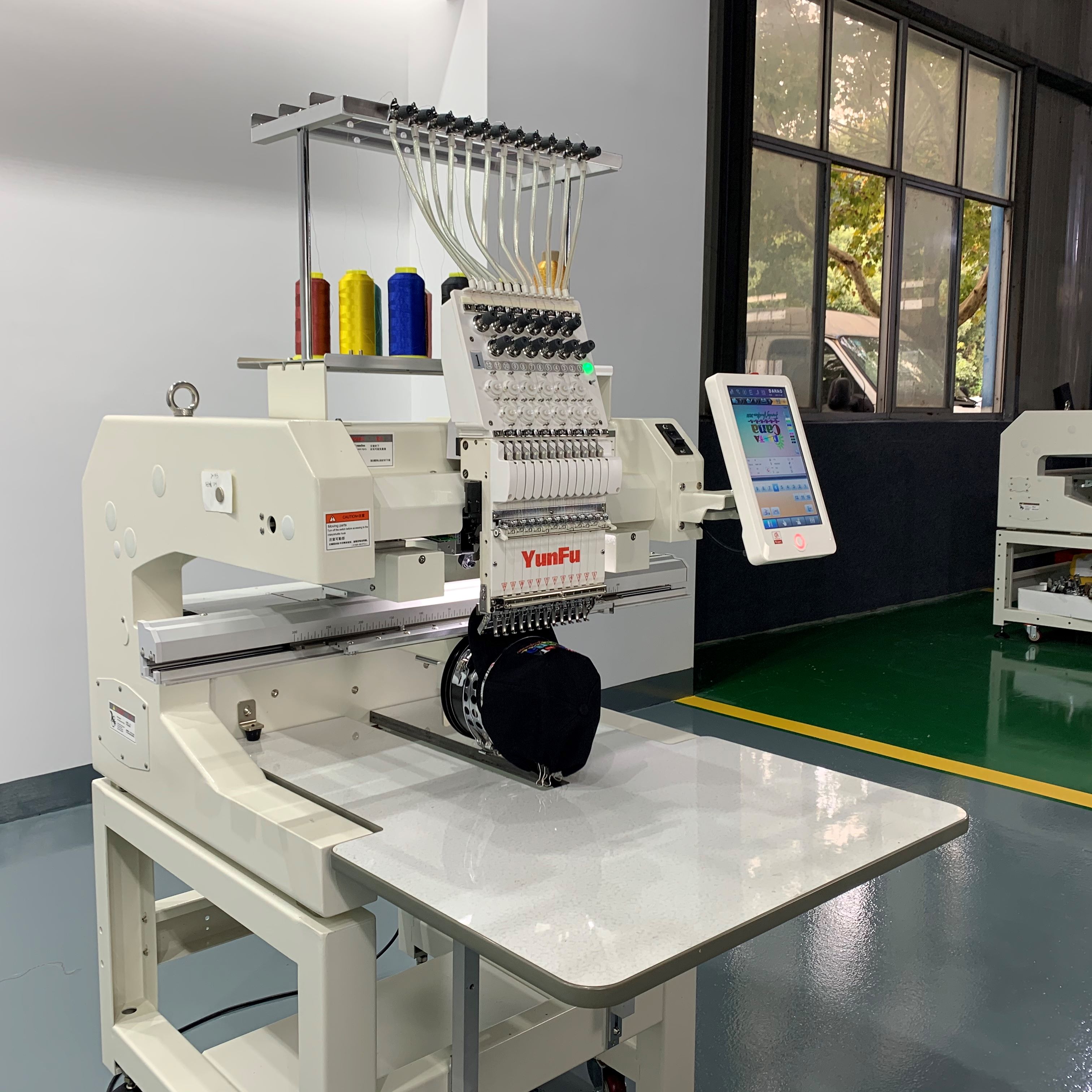 QM-1201/1501 Single Head Embroidery Machine - Automatic